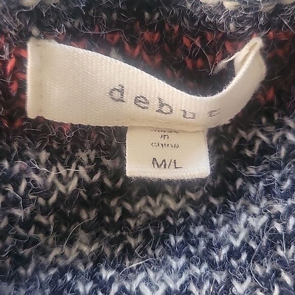 Debut long aztec sweater cardigan sweater M/L - Picture 7 of 7